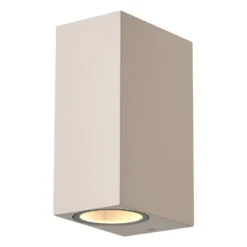 D'Lite Vägglampa Vrebos Beige Up & Down| Passande för 2x GU10