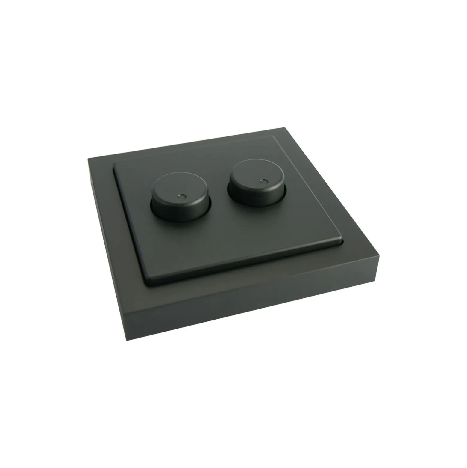EcoDim Dimmerknapp DUO Busch-Jaeger Future Linear incl. Rotary Lock Platta