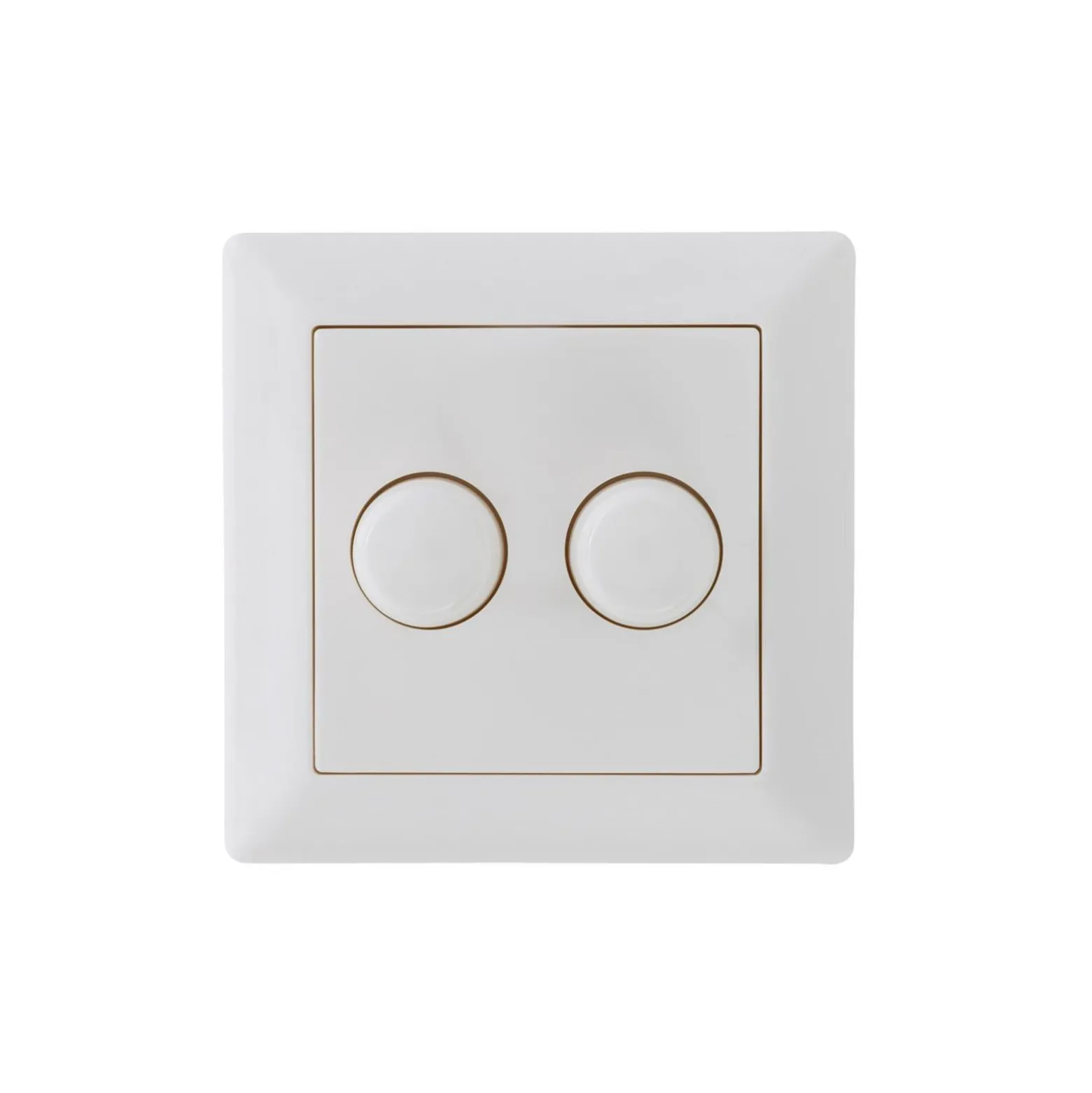 EcoDim Dimmerknapp DUO GIRA/JUNG/Merten incl. Rotary Lock Platta