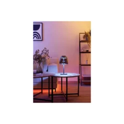 Eglo Bordslampa Alfero-Z Stål Svart 7.7W 1000lm - 827-865 Justerbar Vit + RGB | IP20 - Zigbee Dimbar