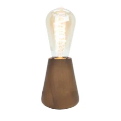 Eglo Bordslampa Asby Trä Brun | Passande För 1x E27