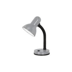 Eglo Bordslampa Basic 1 Stål Silver | IP20 - Passande för 1x E27