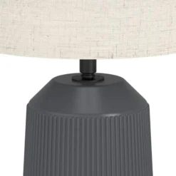 Eglo Bordslampa Capalbio Ceramic Grå | Passande För 1x E27