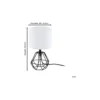 Eglo Bordslampa Carlton 2 Stål Svart | IP20 - Passande för 1x E14