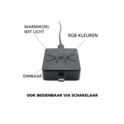 Eglo Bordslampa Connect.Z Smart Bolognano-Z Stål Grå 9W 920lm - 827-865 Justerbar Vit + RGB | Dimbar