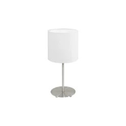 Eglo Bordslampa Pasteri Stål Satin Nickel | IP20 - Passande för 1x E27