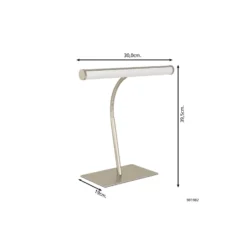 Eglo Bordslampa Riccione Stål Satin Nickel 5W 500lm - 827-840-865 CCT | Dimbar