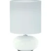 Eglo Bordslampa Trondio Ceramic Vit | Passande För 1x E14
