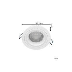 Eglo Connect.Z Smart Infälld Spot Carosso-Z Aluminium Vit 4.7W 345lm - 827-865 Justerbar Vit + RGB | Dimbar