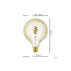Eglo Connect.Z Smart LED Globe E27 Filament Ambar 4.9W 360lm - 827-865 Justerbar Vit | Dimbar - Ersättare 25W