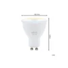 Eglo Connect.Z Smart LED Spot GU10 PAR16 4.9W 400lm 42D - 827-865 Justerbar Vit | Dimbar - Ersättare 57W