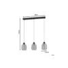 Eglo Connect.Z Smart Pendellampa Molochio-Z Stål Svart 11.1W 1500lm - 827-865 Justerbar Vit + RGB | Dimbar