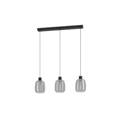 Eglo Connect.Z Smart Pendellampa Molochio-Z Stål Svart 11.1W 1500lm - 827-865 Justerbar Vit + RGB | Dimbar