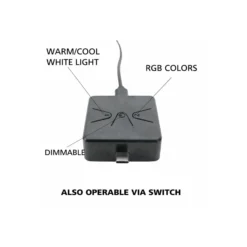 Eglo Connect.Z Smart Stoch Bolognano-Z Stål Grå 25.7W 1150lm - 827-865 Justerbar Vit + RGB | Dimbar