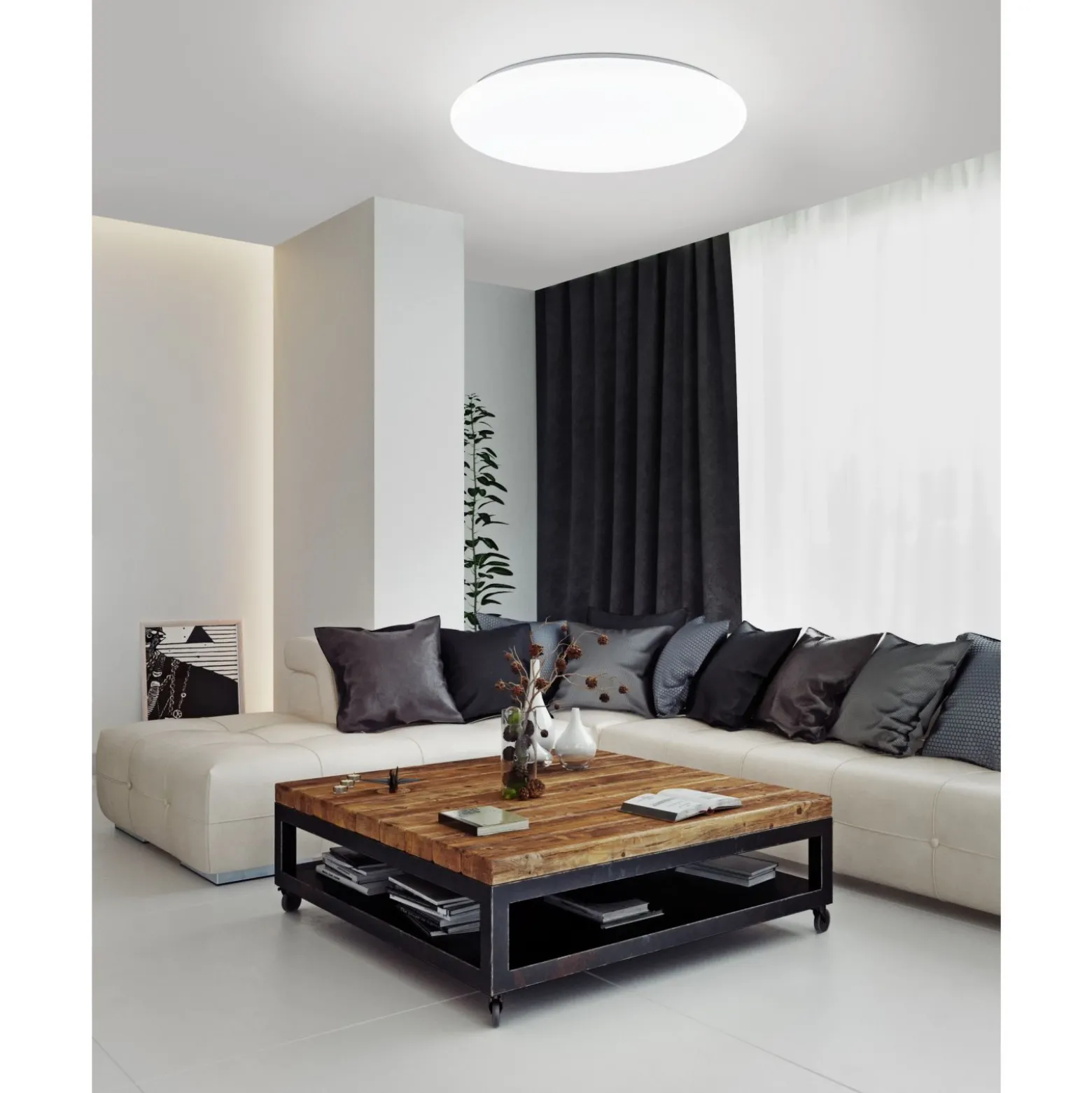 Eglo Connect.Z Smart Taklampa Totari-Z Stål Vit 11W 1240lm - 827-865 Justerbar Vit | 530mm - Dimbar
