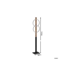 Eglo Golvlampa Boyal Stål Svart, Rostig 24W 3400lm - 830 Varm Vit