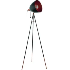 Eglo Golvlampa Chester Stål Svart Koppar | Passande För 1x E27