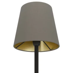 Eglo Golvlampa Fiorana Stål Svart Guld | Passande För 1x E14