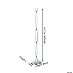 Eglo Golvlampa Lasana 2 Stål Aluminium Krom 36W 4700lm - 830 Varm Vit