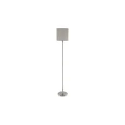 Eglo Golvlampa Pasteri Stål Satin Nickel Taupe | IP20 - Passande för 1x E27