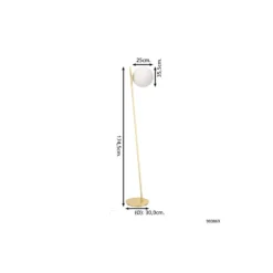Eglo Golvlampa Rondo 4 Stål Mässing | Passande för E27