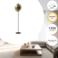 Eglo Golvlampa Tocina Stål Svart 11W 1300lm - 830 Varm Vit