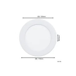 Eglo Infälld Spot Fueva 6 Plast Vit 6.3W 720lm - 827-840-865 CCT
