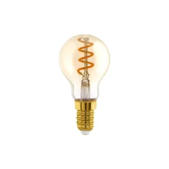 Eglo LED Boll E14 Filament Ambar 4W 145lm - 820 Extra Varm Vit | Dimbar - Ersättare 15W