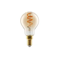 Eglo LED Boll E14 Filament Ambar 4W 145lm - 820 Extra Varm Vit | Dimbar - Ersättare 15W