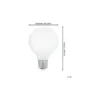 Eglo LED E27 Globe Klar Filament 7.5W 806lm - 830 Varm Vit + RGB | Zigbee Dimbar - Ersättare 60W