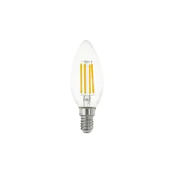 Eglo LED Kronljus E14 Filament Klar 2.2W 470lm - 830 Varm Vit | Ersättare 40W
