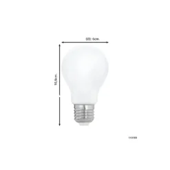 Eglo LED Päron E27 Matt 4.5W 470lm - 830 Varm Vit | Ersättare 40W