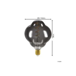 Eglo LED Special E27 Filament Smokey 4W 110lm - 820 Extra Varm Vit | Dimbar - Ersättare 15W