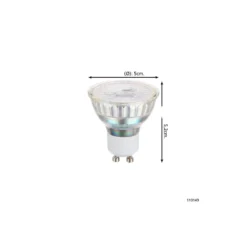 Eglo LED Spot GU10 PAR16 3W 345lm 38D - 830 Varm Vit | Dimbar - Ersättare 50W