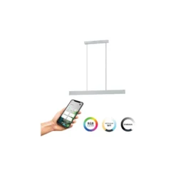 Eglo Pendellampa Andreas-Z Stål Grå 19W 2300lm - 827-865 Justerbar Vit + RGB | IP20 - Zigbee Dimbar