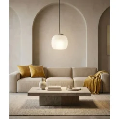 Eglo Pendellampa Cominio Stål Beige | 185mm - Passande För 1x E27