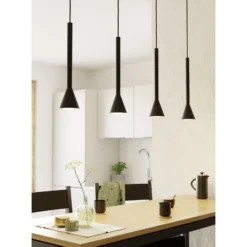 Eglo Pendellampa Cortaderas Stål Svart 4W 400lm - 830 Varm Vit