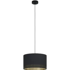 Eglo Pendellampa Esteperra Stål Svart | 380mm - Passande För 1x E27