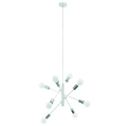Eglo Pendellampa Gradoli Stål Vit | 710mm - Passande För 8x E27