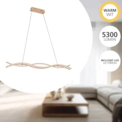 Eglo Pendellampa Lasana 4 Stål Brun 35W 5300lm - 830 Varm Vit