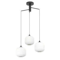 Eglo Pendellampa Mantunalle Stål Svart | 620mm - Passande För 3x E27