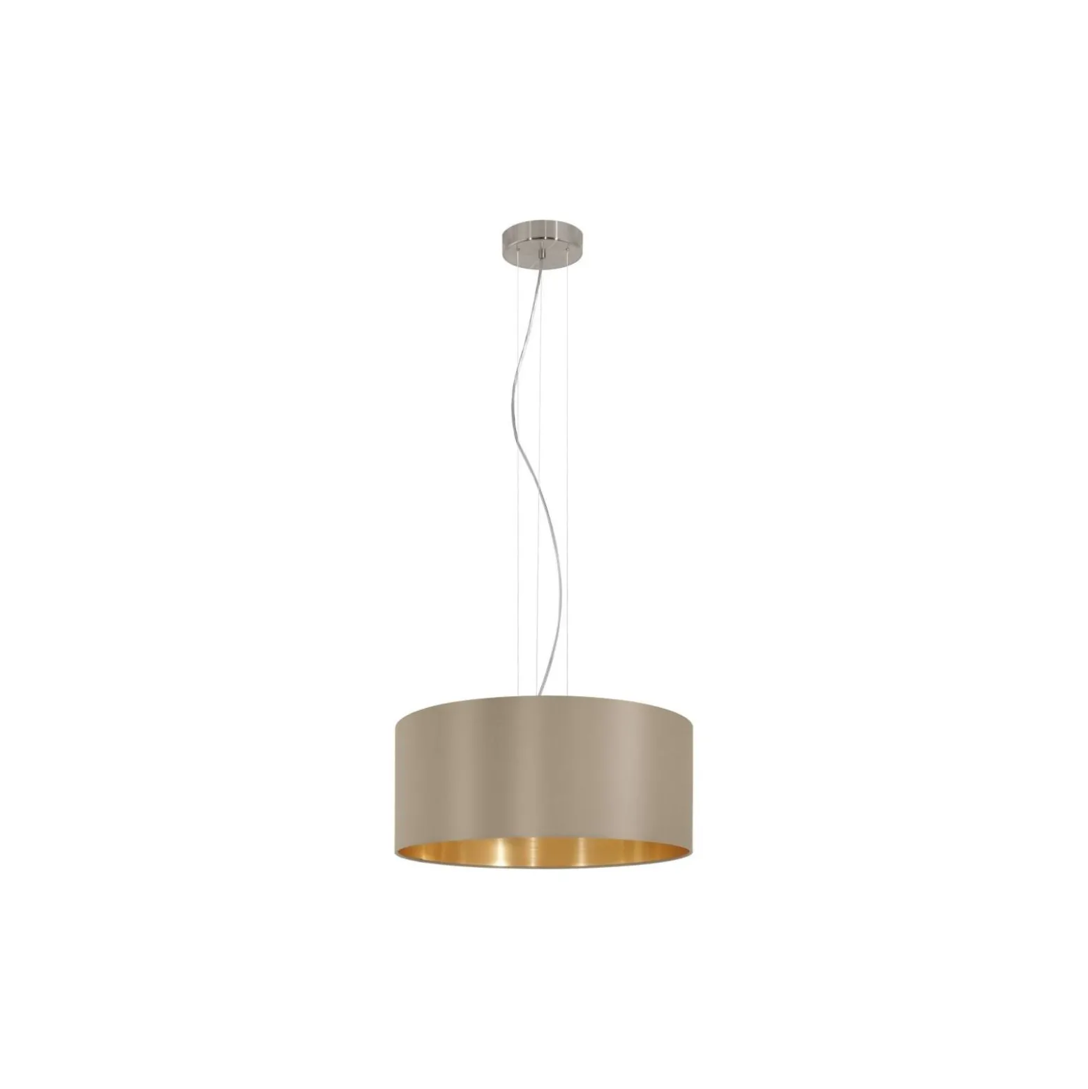 Eglo Pendellampa Maserlo Stål Satin Nickel | Passande för 3x E27