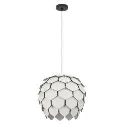 Eglo Pendellampa Mattanza Stål Svart | 495mm - Passande För 1x E27