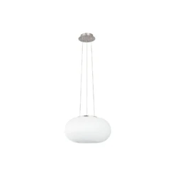 Eglo Pendellampa Optica Stål Satin Nickel | Passande för 2x E27