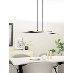Eglo Pendellampa Panagria Aluminium Svart 13W 1560lm - 830 Varm Vit | Dimbar