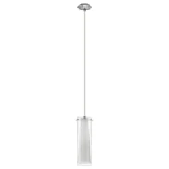 Eglo Pendellampa Pinto Stål Krom | 110mm - Passande För 1x E27