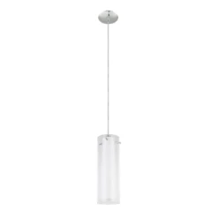 Eglo Pendellampa Pinto Stål Krom | 110mm - Passande För 1x E27