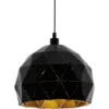 Eglo Pendellampa Roccaforte Stål Svart | 300mm - Passande För 1x E27
