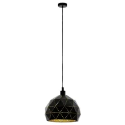 Eglo Pendellampa Roccaforte Stål Svart | 400mm - Passande För 1x E27