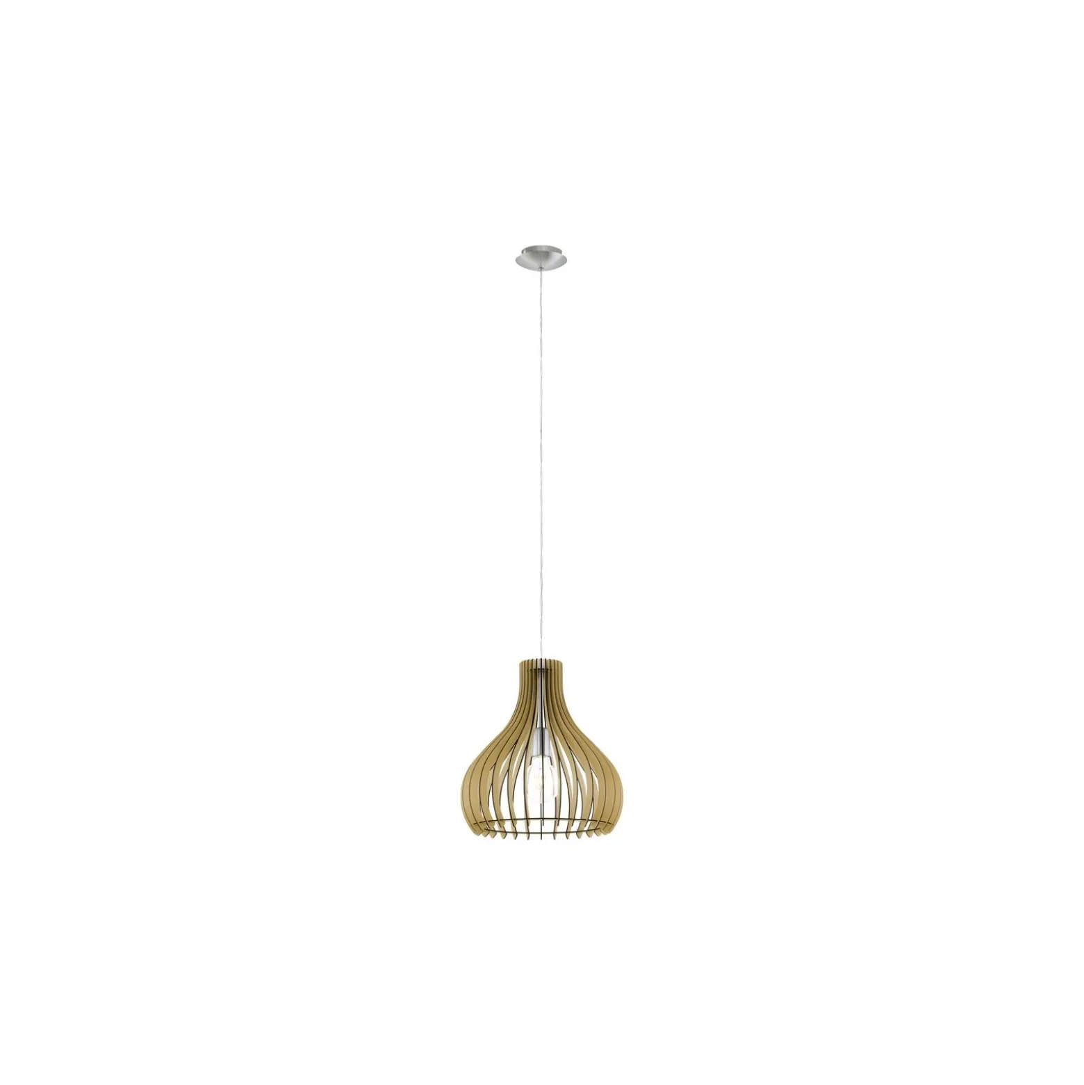Eglo Pendellampa Tindori Stål Satin Nickel | IP20 - Passande för 1x E27